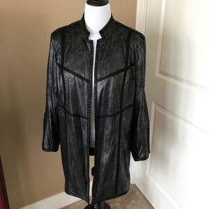 Elegant Chico’s black duster